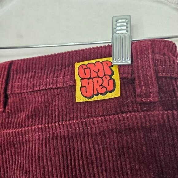 Empyre Vintage Y2K Red Corduroy High Waisted Relax Pants 30 - Picture 12 of 13